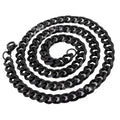 Stylish ground chain necklace for men in sleek black design for versatile outfits