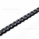 Ground chain necklace for men in sleek black finish, perfect for stylish accessories