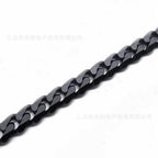 Ground chain necklace for men in sleek black finish, perfect for stylish accessories