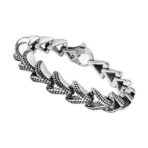 High polished men's bracelet with a sleek design and secure clasp for stylish accessory wear