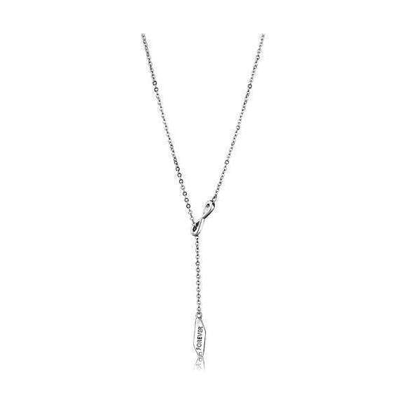 Elegant Y-shaped Women's Necklace in high polished stainless steel jewelry for a chic style