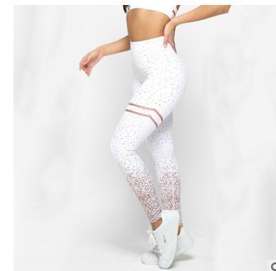 Hot Stamping Yoga Pants High-Waist Stretch Fitness Hips Slim