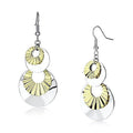 Stylish iron statement earrings for women with circular design and gold accents from VacationGrabs