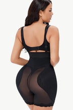 Trendsi women's lace trim shaping bodysuit in black with adjustable straps for a smooth silhouette