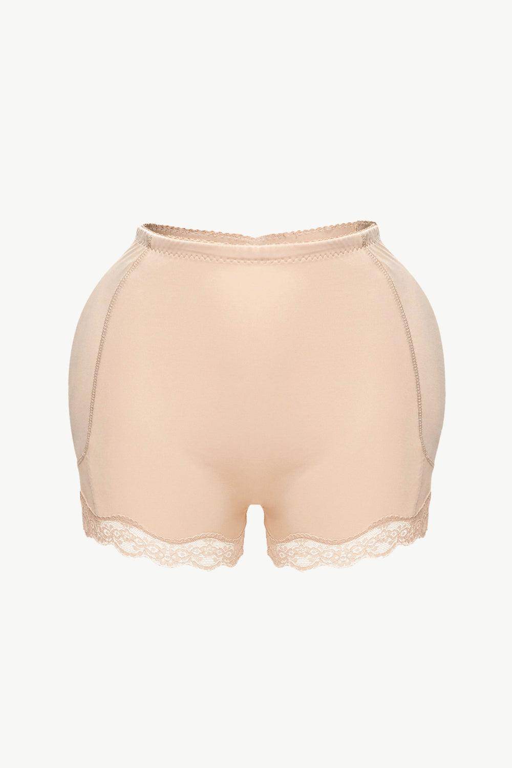 Trendsi Women's Lace Trim Shaping Shorts in Nude for a smooth, flattering silhouette under outfits