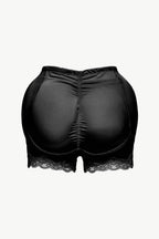 Trendsi Women's Lace Trim Shaping Shorts in Black for a Smooth and Sculpted Look