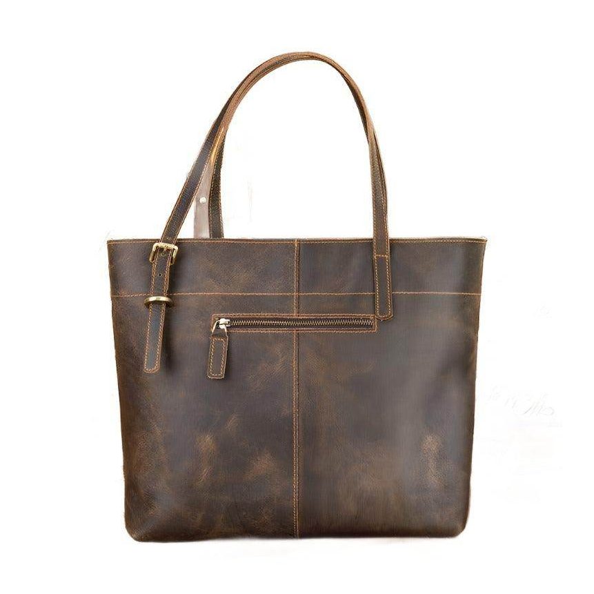 Stylish leather messenger bag for travel with a spacious design and adjustable shoulder strap