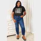 Trendsi leopard print mom shirt featuring a stylish Wife Mom Boss graphic in black