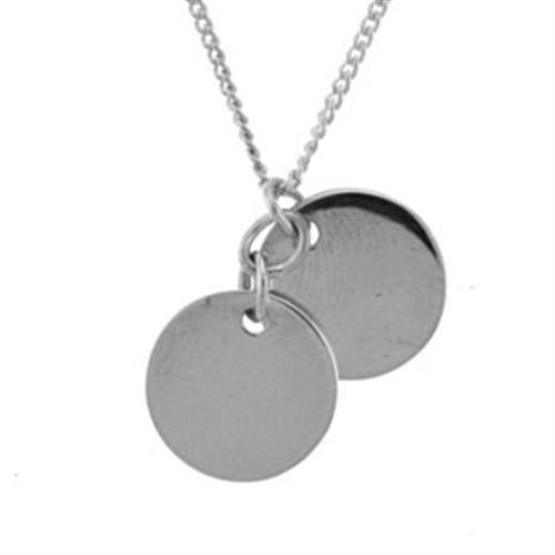 Women's Jewelry - Necklaces LOA164 - Rhodium Brass Necklace with No Stone