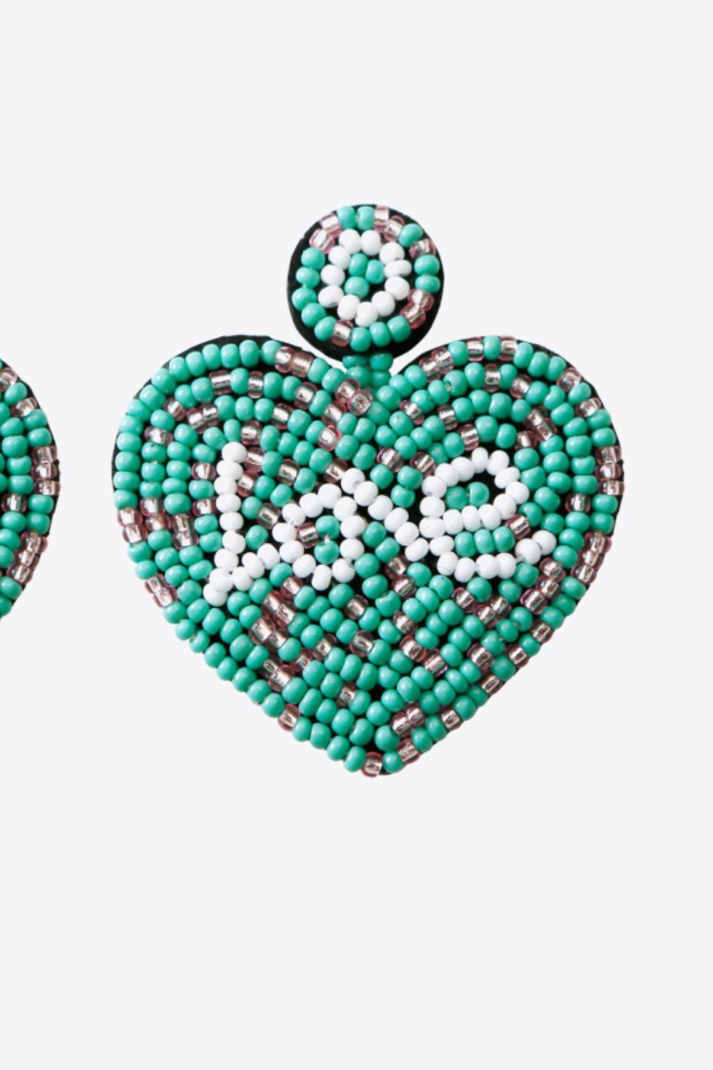 Women's Jewelry - Earrings Love Beaded Heart Earrings