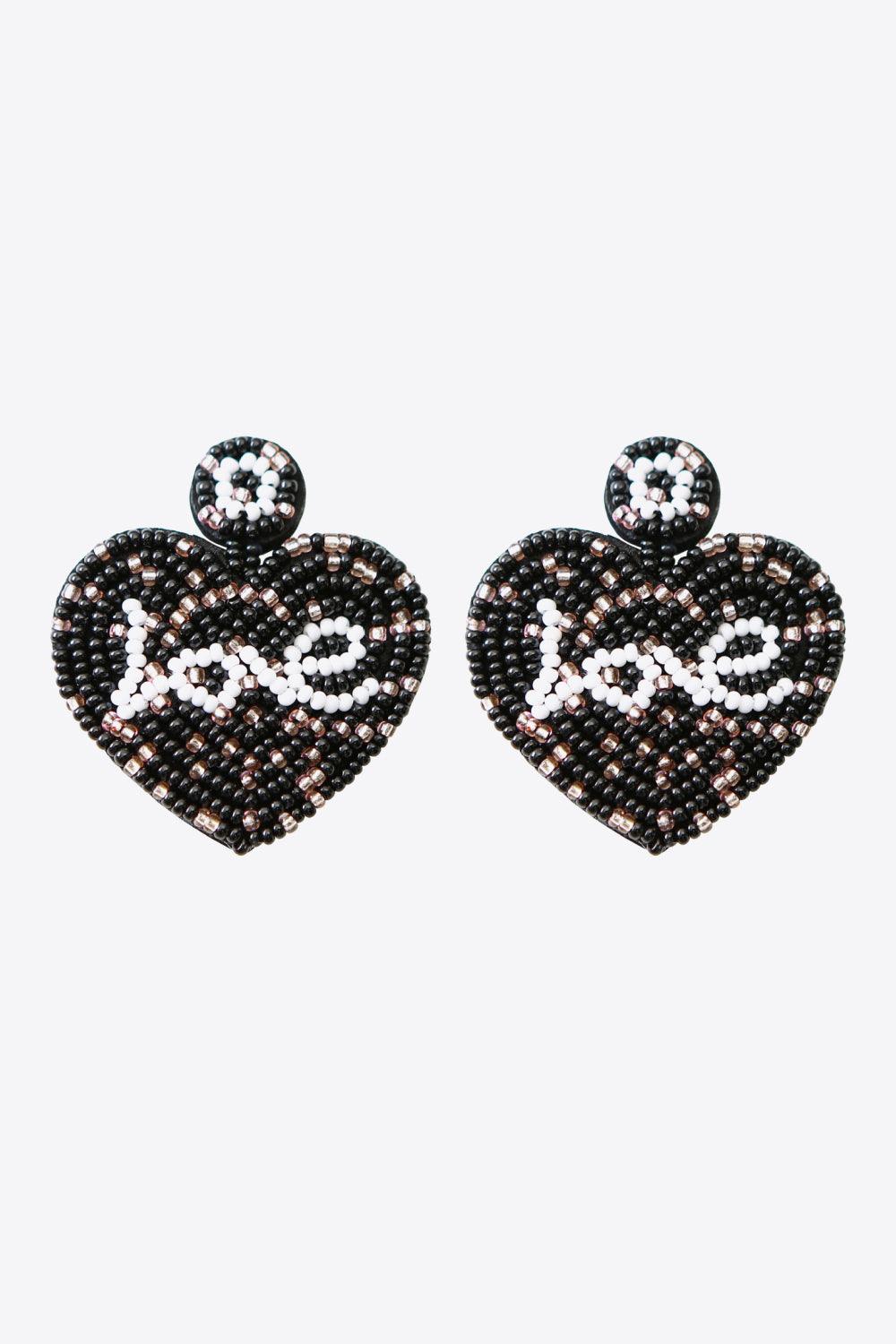 Women's Jewelry - Earrings Love Beaded Heart Earrings