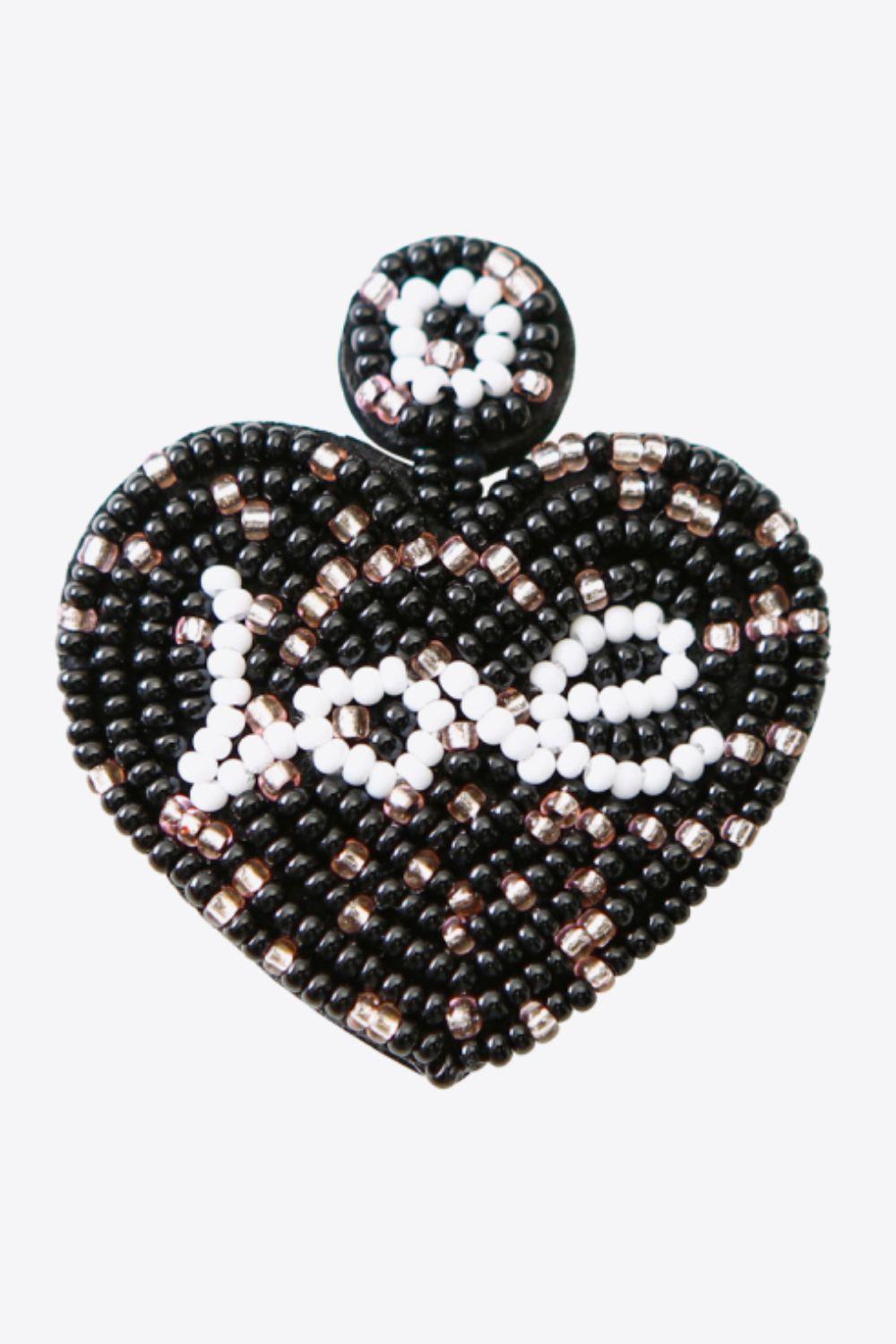 Women's Jewelry - Earrings Love Beaded Heart Earrings