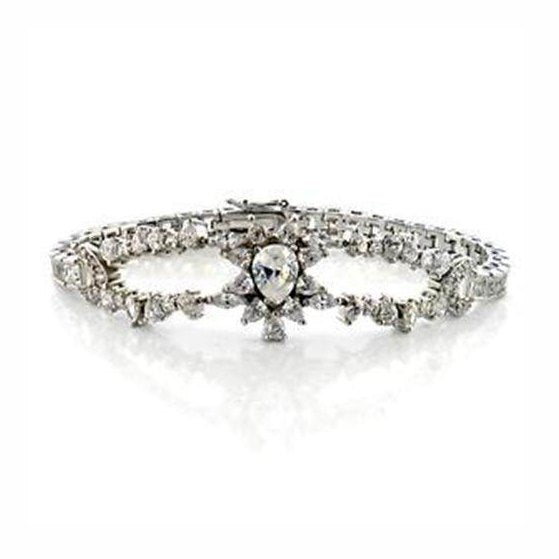 Luxury crystal tennis bracelet featuring sparkling crystals and an elegant design for women's jewelry