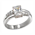 Stunning luxury cubic zirconia rings for women featuring a radiant cut stone and delicate side accents