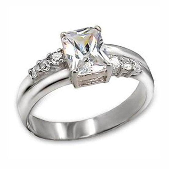 Stunning luxury cubic zirconia rings for women featuring a radiant cut stone and delicate side accents