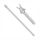 Elegant luxury silver tone bracelet for ladies with sparkling gemstones for a stylish look