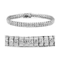 Elegant silver bracelet featuring sparkling stones, ideal luxury vacation jewelry for women