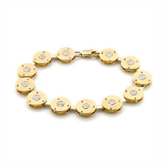 Matte gold women's bracelet featuring sparkling accents for an elegant look