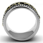 Men's Jewelry - Rings Men Gold Glyph Stainless Steel Epoxy Rings Style No. Tk2234