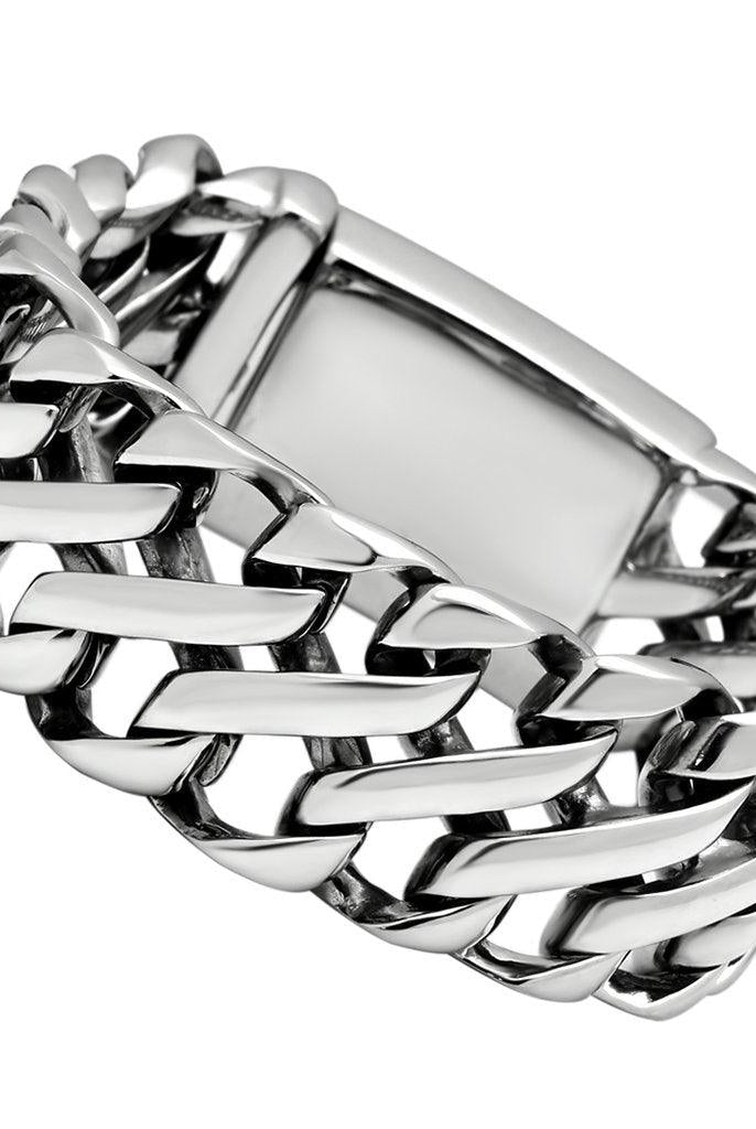 Men's Jewelry - Bracelets Men's Bracelets - TK447 - High polished (no plating) Stainless Steel Bracelet with No Stone