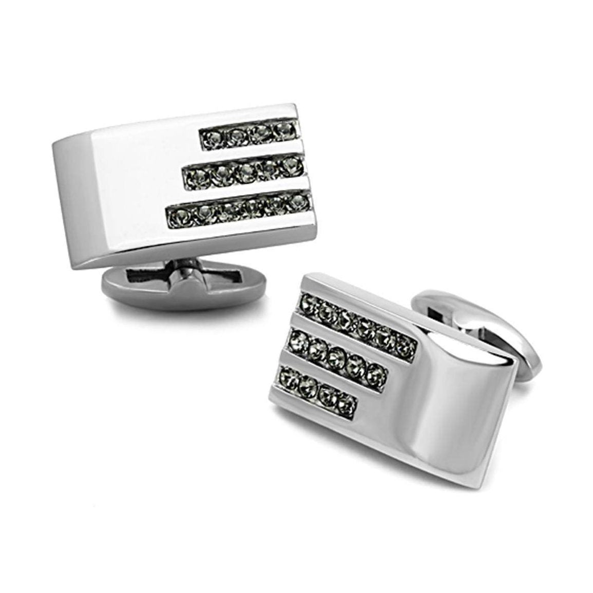 Men's Cufflinks - TK1241 - High polished (no plating) - VacationGrabs