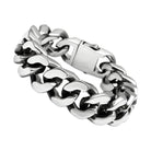 VacationGrabs men's high polished bracelet with a sleek chain design for a modern look