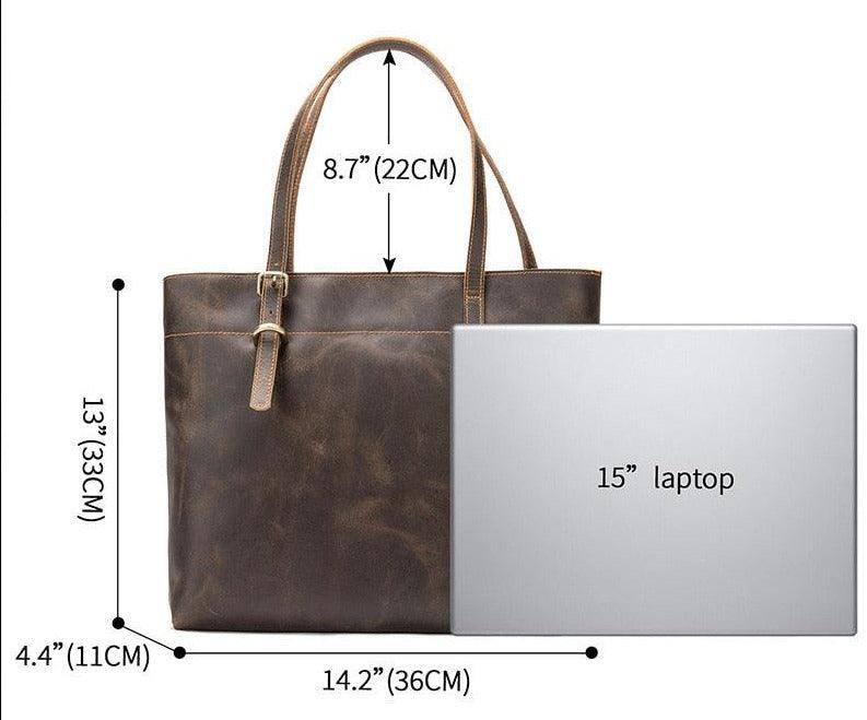 Luggage & Bags - Shoulder/Messenger Bags Men Womens Crazy Horse Leather Messenger Bag Shoulder Bag