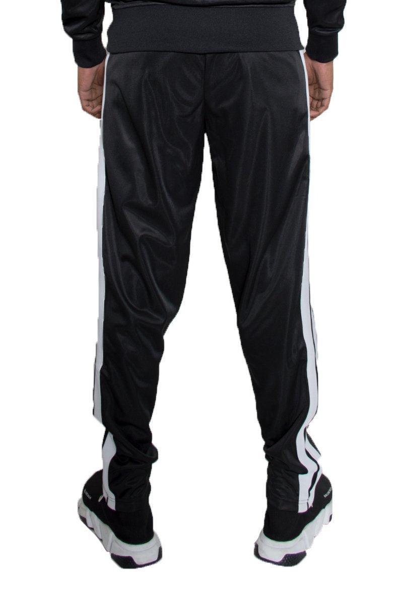 JOGGERS WITH SIDE STRIPES - Black