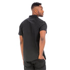 Men's Black Button Up Shirt from VacationGrabs with a sleek design and short sleeves