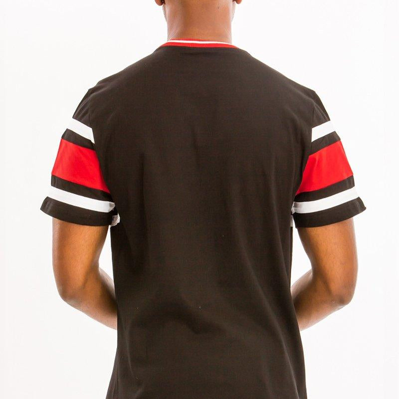 Men's Shirts - Tee's Mens Black Red Good Vibes Tee Shirt