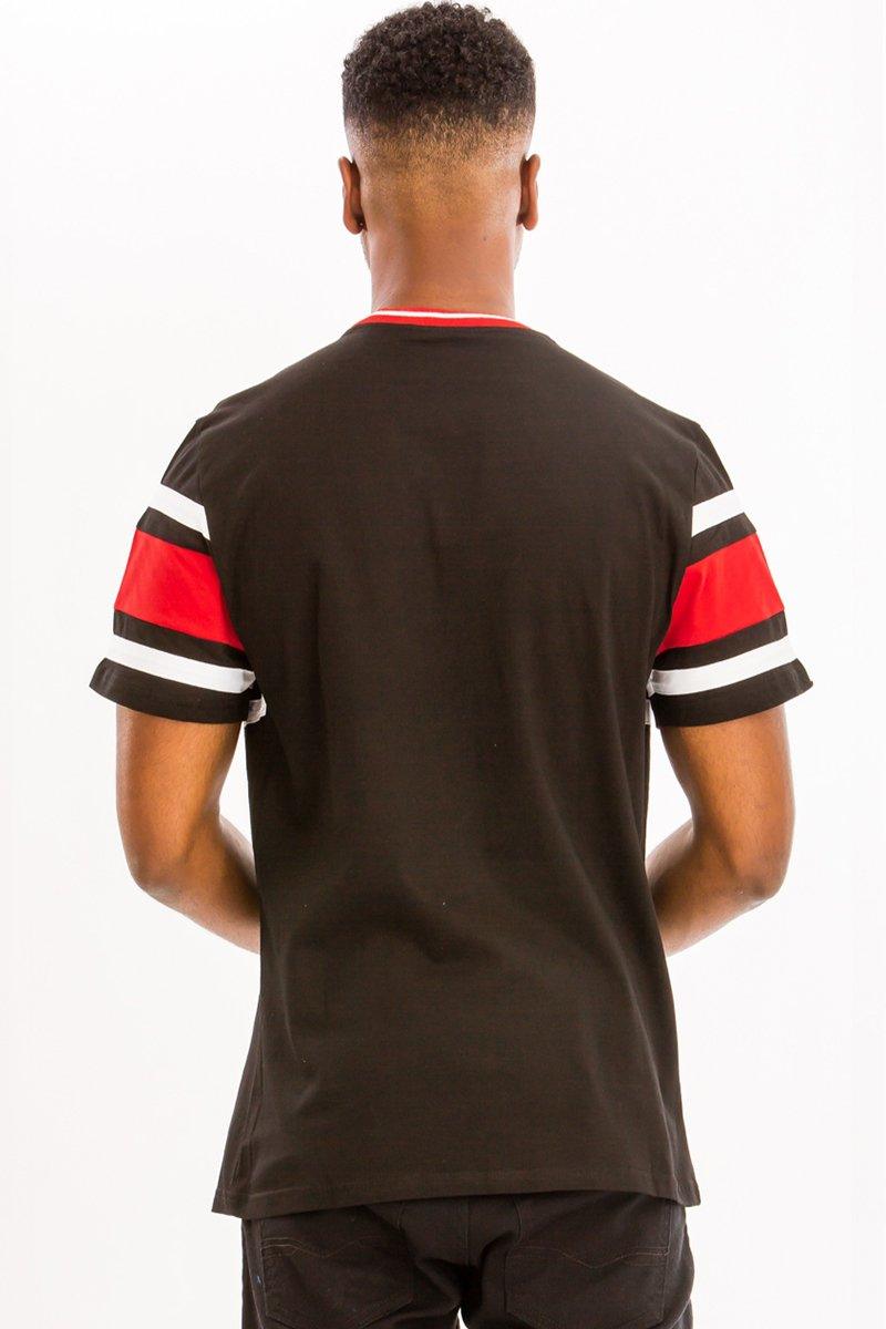 Men's Shirts - Tee's Mens Black Red Good Vibes Tee Shirt