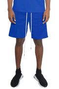 Men's blue striped shorts by VacationGrabs with a comfortable fit and stylish design