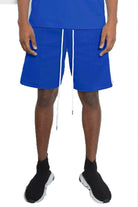 Men's blue striped shorts by VacationGrabs with a comfortable fit and stylish design