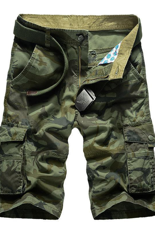 Men's Shorts Mens Camouflage Cargo Shorts Relaxed Pocket (No Belt)