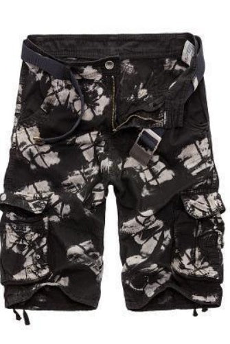 Men's Shorts Mens Camouflage Cargo Shorts Relaxed Pocket (No Belt)