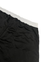 Black Men's Shorts from VacationGrabs, perfect for mens casual sportswear with elastic waistband and back pocket