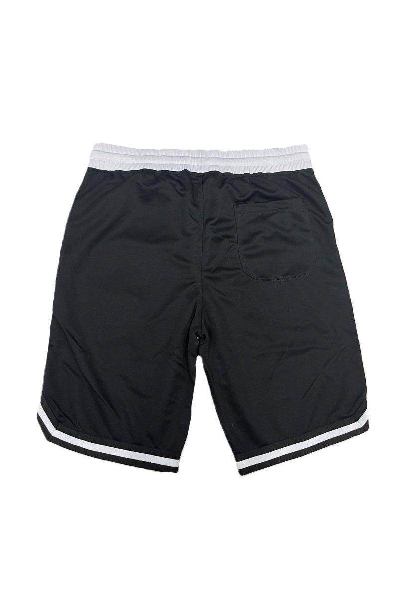 Men's Casual Sportswear Black Shorts with Elastic Waistband and Side Pockets from VacationGrabs