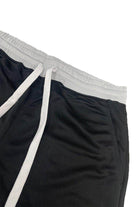 Black Men's Shorts with White Drawstring for Comfortable mens casual sportswear