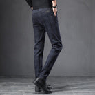 Men's Pants Mens England Plaid Casual Trouser Pants Slim Fit Black Blue Gray