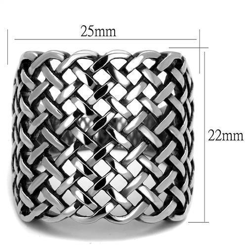 Men's Jewelry - Rings Mens Fashion Lattice Stainless Steel Epoxy Rings