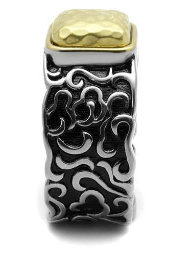 Men's Jewelry - Rings Mens Gold Black Silver Stainless Steel Epoxy Rings