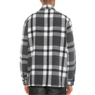 Men's Grey Checkered Outerwear by VacationGrabs with Soft Fabric and Stylish Design