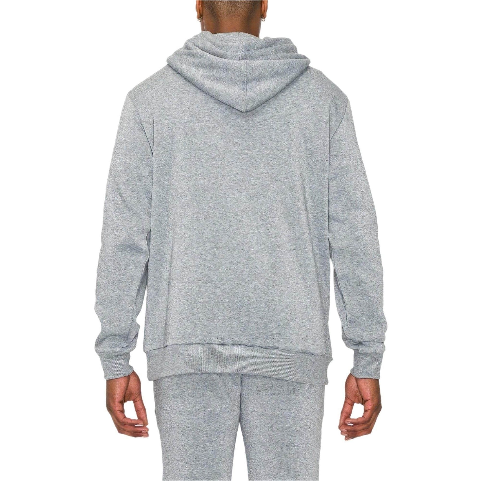 Mens Heather Grey Fleece Pullover - VacationGrabs