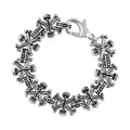 Men's high polished bracelet with intricate design for stylish accessorizing