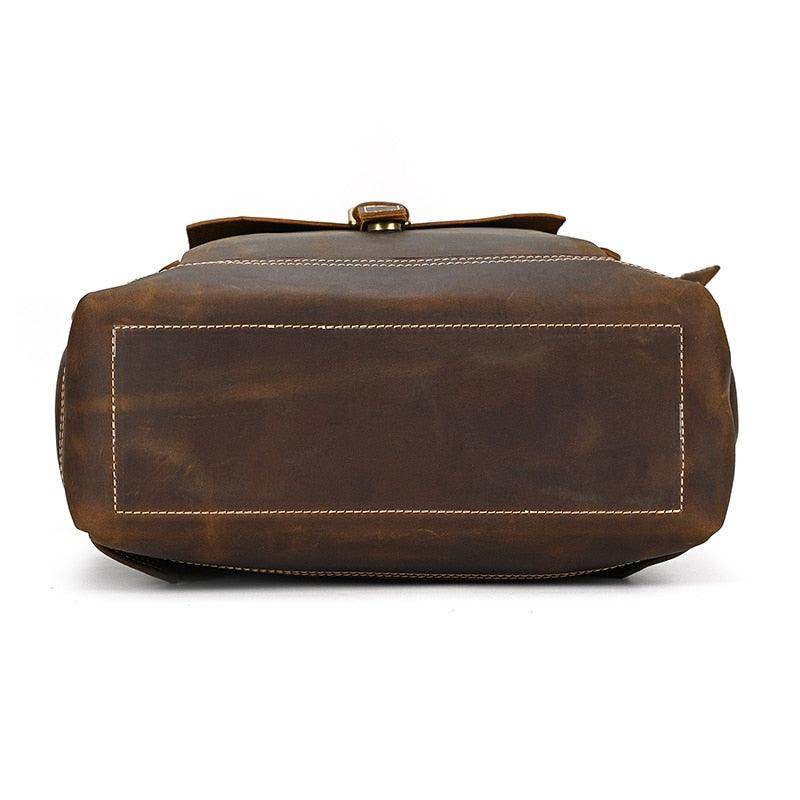 Mens Leather Backpack Vintage Travel Bag - VacationGrabs