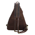 Mens leather sling bag from VacationGrabs with a sleek design and comfortable straps
