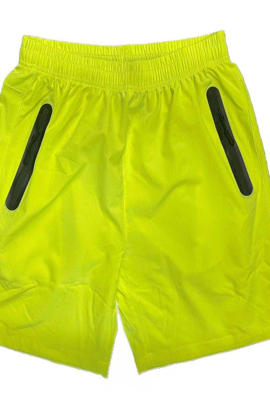 Men's Shorts Mens Neon Yellow Performance Running Shorts