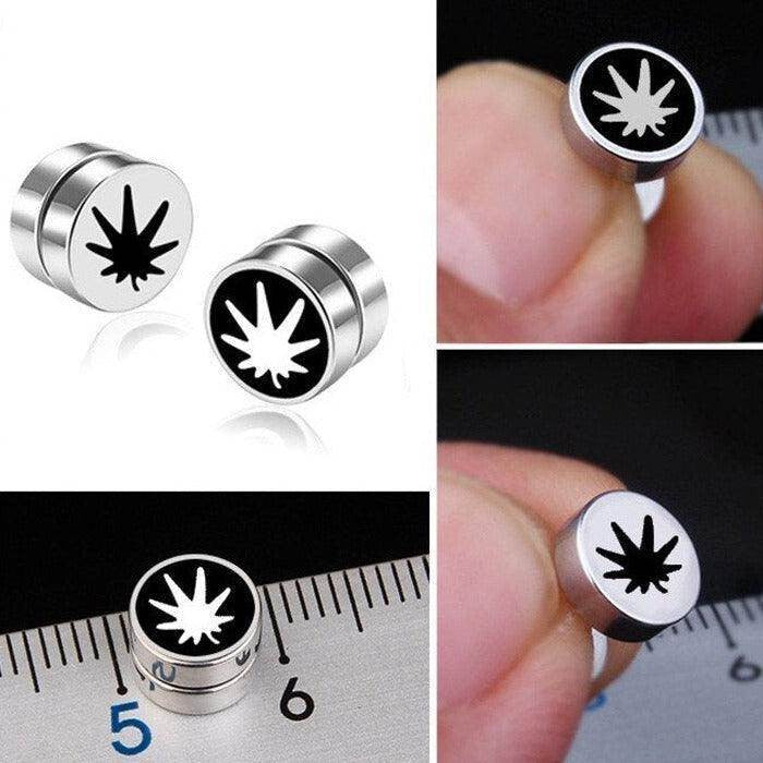 Mens Non Pierced Magnetic Earrings Studs - VacationGrabs