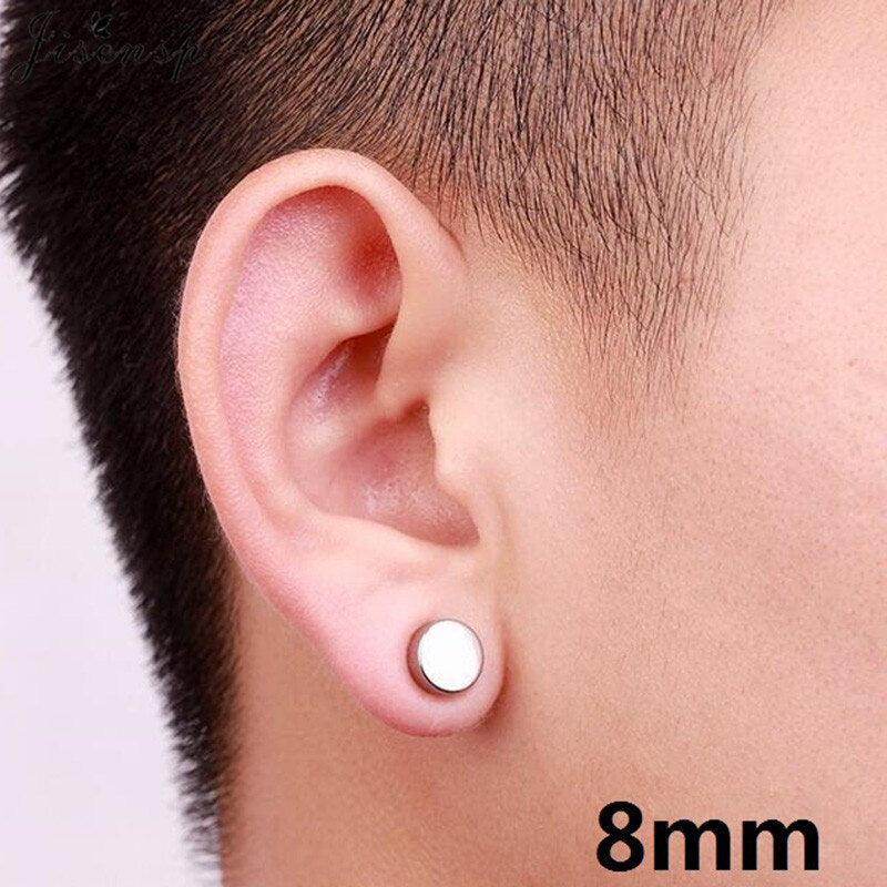 Mens Non Pierced Magnetic Earrings Studs - VacationGrabs