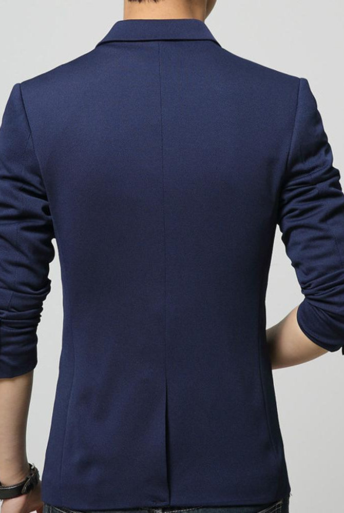 Men's Jackets - Blazers Mens One Button Slim Fit Blazer